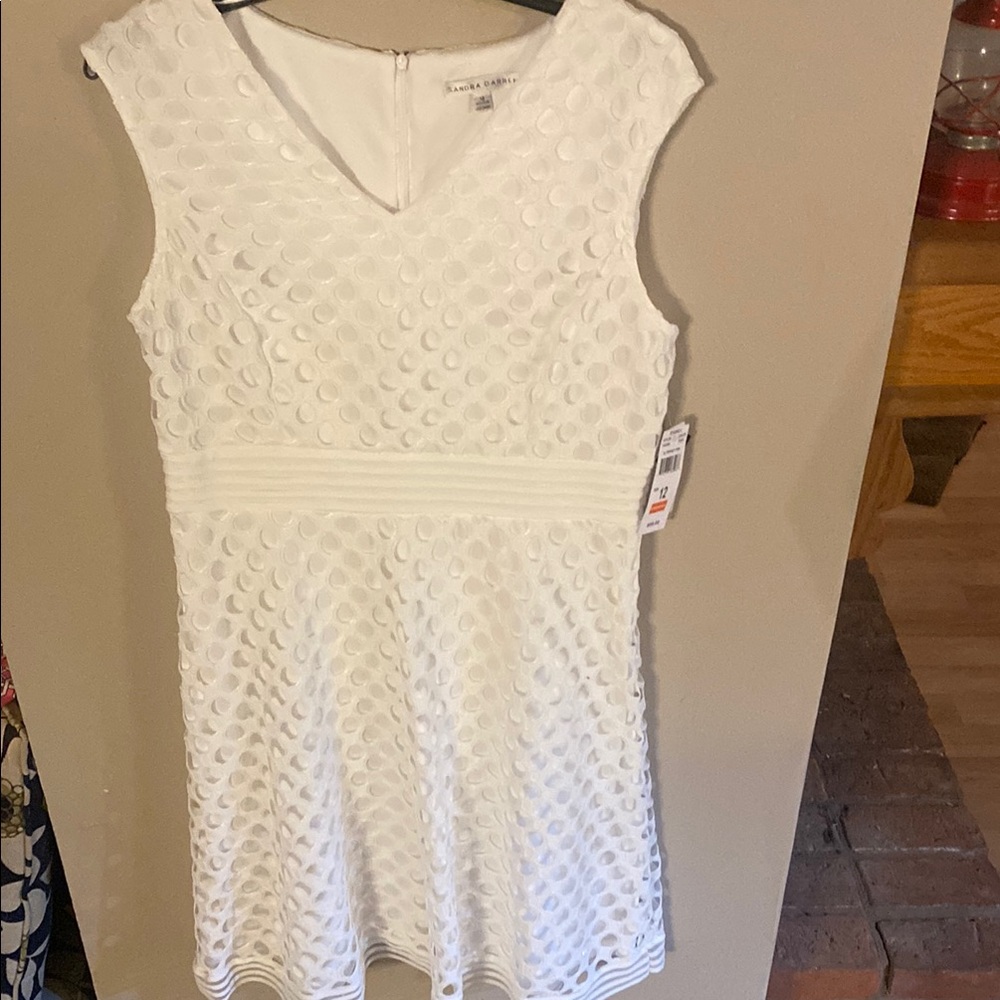 White Textured Dress